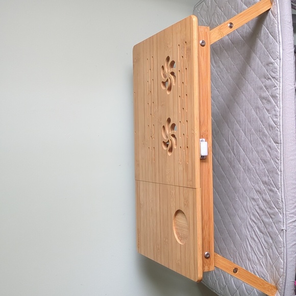 Bamboo Portable / Foldable Laptop Table / Desk - Picture 5 of 11
